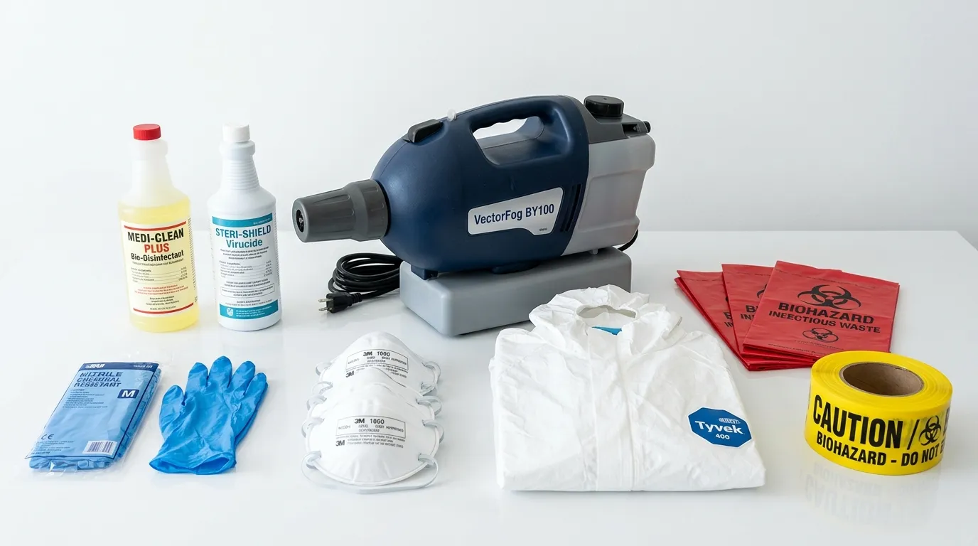 Professional biohazard remediation crew working in Hillcrest Heights