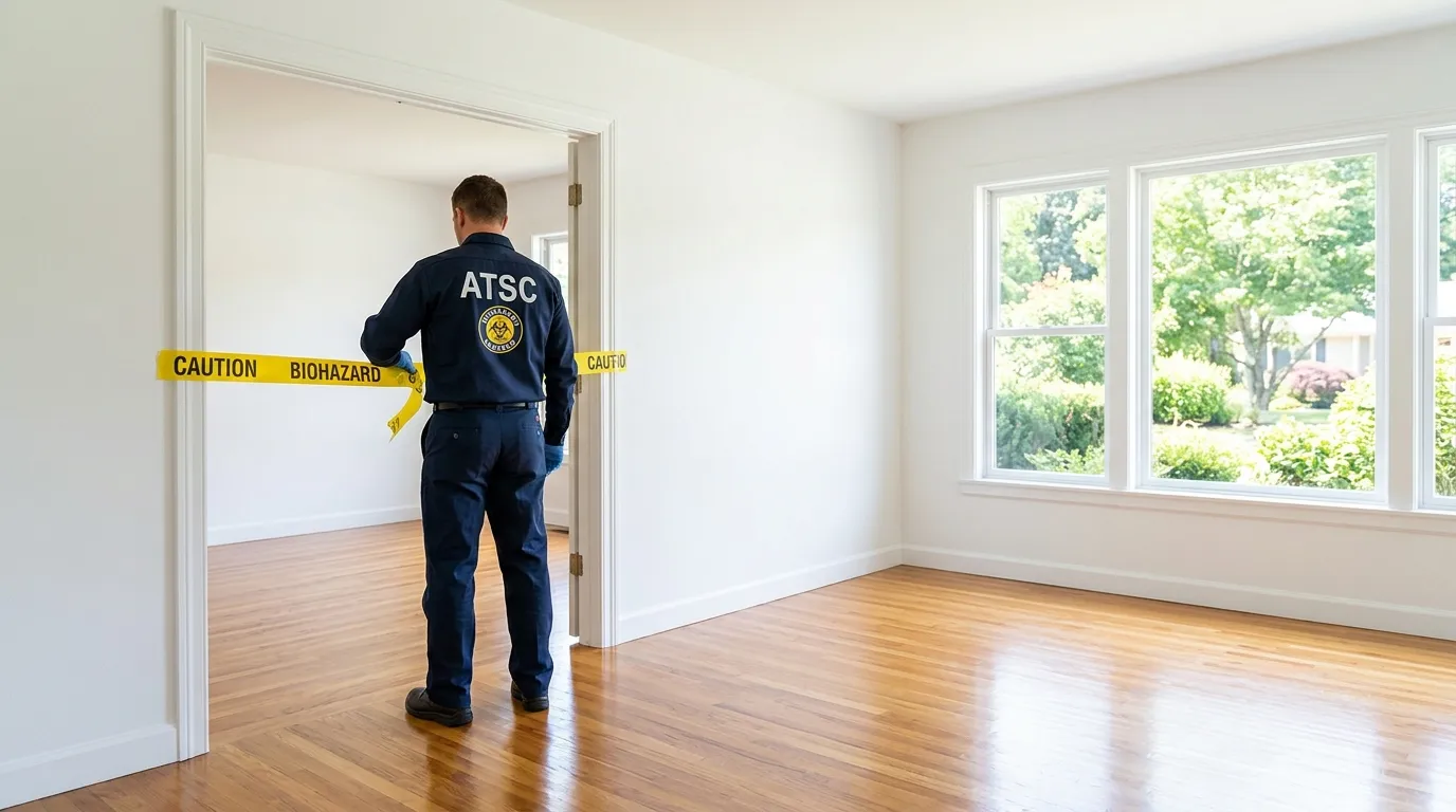 Certified biohazard cleanup crew performing Crime Scene Cleanup in Hillcrest Heights