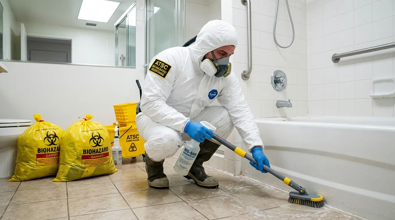 Decontamination equipment deployed for Blood Cleanup in Hillcrest Heights